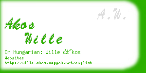 akos wille business card